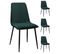 Lot de 4 chaises "APPOLINE" Vert pour le prix de 3