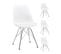 Lot de 4 chaises Eris Blanches pour le prix de 3