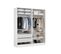 Armoire dressing blanc EXTENSO L.200 compo 3