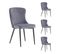 Lot de 4 chaises "ORA" gris pour le prix de 3