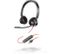 Casque Micro Filaire Blackwire 3320 Noir, Rouge