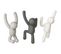 Patère Bonhomme Buddy (lot De 3) Gris - Blanc