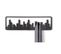 Porte Manteau Mural Design Skyline Noir