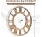 Horloge Murale Silencieuse De 51 Cm, Grande Horloge Ronde Pour Chambre Bureau Salon, Bois Naturel