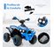 Quad Electrique 12v Enfants Avec Panneau De Commande, Voiture Électrique Enfants, Charge 35kg(bleu)