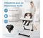 Chaise Haute Bébé Pliable Multifonctionnelle,  6-36 Mois, Max 15kg, Gris Foncé