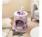 Niche Maison Pour Chat D'intérieur, Petit Condo Pour Chat Avec Balle En Peluche(violet)