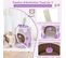 Niche Maison Pour Chat D'intérieur, Petit Condo Pour Chat Avec Balle En Peluche(violet)