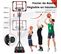 Panier De Basket-ball Sur Pied,ensemble De Basketball Portable Avec Rangement(75 X 50 X 193-248 Cm)