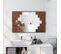 Miroir Mural Rustique 60 X 95 Cm, Miroir Mural Rectangulaire Décoratif Chambre à Coucher, Naturel