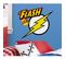 Sticker Géant Repositionnable Logo Flash Dc Comics 45,7cm X 49,8cm