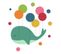 Stickers Baleine Et Ballons