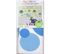 Stickers Repositionnables Cadre-poche Pois Bleu-vert - Cadres et Poches