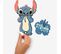 Stickers Repositionnables - Lilo Et Stitch - Stitch Surf - 13 Cm X 26 Cm