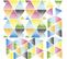 Stickers Repositionnables Motif Style Aquarelle - Triangles Aquarelles