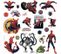 Stickers Repositionnables Spiderman, Marvel - Marvel Spiderman