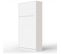 Armoire Lit Escamotable 90x200 cm Vertical Mural Supérieur Blanc/blanc