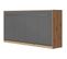 Armoire Lit Escamotable 90x200 cm Supérieur Horizontal Mural Chêne Sauvage/anthracite Brillant