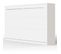 Armoire Lit Escamotable 120x200 cm Supérieur Horizontal Mural Blanc/blanc