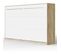 Armoire Lit Escamotable 120x200 cm Supérieur Horizontal Mural Chêne Sonoma/blanc