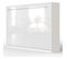 Armoire Lit Escamotable 140x200 cm Supérieur Horizontal Mural Blanc/blanc Brillant