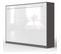 Armoire Lit Escamotable 140x200 cm Supérieur Horizontal Mural Anthracite/blanc Brillant