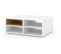 Table Basse Blanc Mat/chêne Artisan 94x70 cm Anette C Design Moderne De Haute Qualité