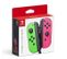 Paire De Manettes Nintendo Switch Joy Con Vert Néon Et Rose Néon