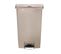 Poubelle à Pédale Frontale Slim Jim Beige 50l -