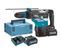 Perforateur-burineur Sds-max 40v + 2 Batteries 4ah + Chargeur + Coffret Makpac - Makita - Hr005gm202