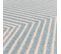 Tapis de salon moderne CROSSY - Bleu Ciel - 200x290 Cm