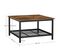 Table Basse, INDESTIC, Cadre En Acier Robuste, Marron Rustique Et Noir