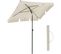 Parasol Rectangulaire 1,8 X 1,25 M, Protection Upf 50+, Ombrelle, Terrasse