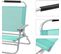 Chaise De Plage Portable, Avec Accoudoirs, Tissu Respirant Et Confortable