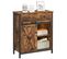 Buffet Avec Porte Coulissante, Imitation Grange, 70 x 30 x 80 cm, Style Industriel, Marron Rustique