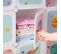 Meuble De Rangement Enfant 10 Cubes, Jouets, Sacs D'école, 123 X 31 X 123 Cm, Blanc