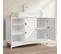 Meuble Sous Vasque Blanc 2 Portes 3 Niches L90 X H60 Cm