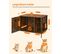 Maison De Toilette Pour Chats, Marron Rustique