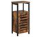 Armoire De salle de bain, 37 x 30 x 81 cm, Style Industriel, Vintage