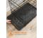 Cage Pour Chien Pliable Avec 2 Portes, Plateau Amovible, 61 X 43,5 X 50,5 Cm, Taille S, Noir Ppd024b