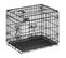 Cage Pour Chien Pliable Avec 2 Portes, Plateau Amovible, 61 X 43,5 X 50,5 Cm, Taille S, Noir Ppd024b