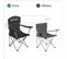 Lot De 2 Chaises De Camping, Confortable, Structure Robuste, Charge Max De 150 Kg