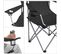 Lot De 2 Chaises De Camping, Confortable, Structure Robuste, Charge Max De 150 Kg