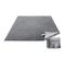 Tapis De Salon, 160 X 230 Cm Antidérapant, Lavable En Machine, Gris Tourterelle