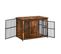 Meuble Cage Pour Chien, Table D'appoint, Niche Moderne Pour Chiens Jusqu’à 32 Kg, Marron Rustique