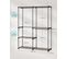 Armoire De Rangement, Penderie Pliable, Avec Barres De Suspension, 138 X 43 X 182 Cm, Taupe