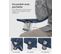 Chaise Pliante Camping, Lot De 2, Dossier Haut, Accoudoir, Porte-gobelet, Portable, Bleu Crépuscule