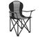 Chaise Camping Pliante, Avec Assise Confortable En Éponge, Porte-gobelet, Gris Et Noir