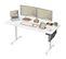 Bureau Électrique Assis-debout, Bureau Réglable En Hauteur, 70 X 160 X (72-120) Cm, Blanc Nuage