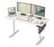 Bureau Électrique Assis-debout, Bureau Réglable En Hauteur, 60 X 140 X (72-120) Cm, Blanc Nuage